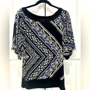 WHBM floral and stripe shirt